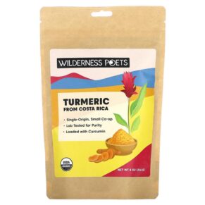 Thực phẩm chức năng Wilderness Poets LLC Organic Turmeric From Costa Rica 8 oz (226 g) 855434006230