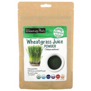 Thực phẩm chức năng Wilderness Poets LLC Organic Wheatgrass Juice Powder 3.5 oz (99 g) 855434006995