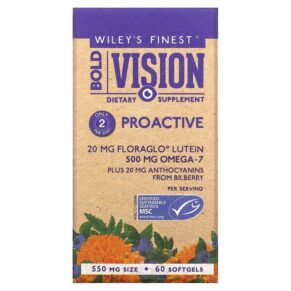 Thực phẩm chức năng Wiley's Finest Bold Vision Proactive 60 Softgels 857188004401