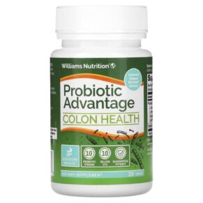 Thực phẩm chức năng Williams Nutrition Probiotic Advantage Colon Health Extra Strength 30 Tablets 678829241340