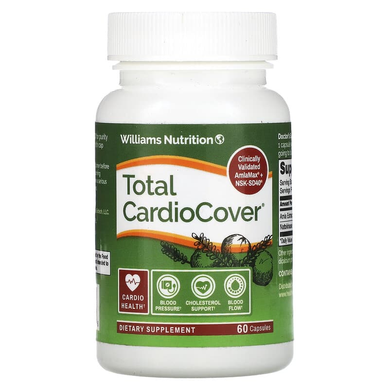 Williams Nutrition Total CardioCover 60 Capsules 8 Thực phẩm chức năng Williams Nutrition Total CardioCover 60 Capsules 678829241456