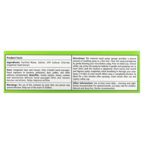 Thực phẩm bổ sung Xlear Xylitol Saline Nasal Spray Daily Relief 1.5 fl oz (45 ml) 700596000001