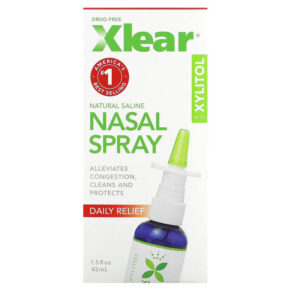 Thực phẩm chức năng Xlear Xylitol Saline Nasal Spray Daily Relief 1.5 fl oz (45 ml) 700596000001
