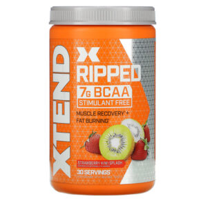Thực phẩm chức năng Xtend Ripped 7G BCAAs Strawberry Kiwi Splash 1.09 lbs (495 g) 842595103144
