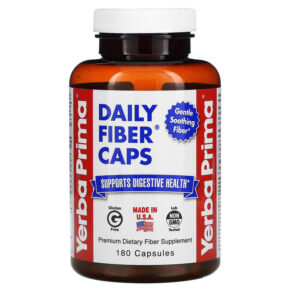 Thực phẩm chức năng Yerba Prima Daily Fiber Caps 180 Capsules 046352001999