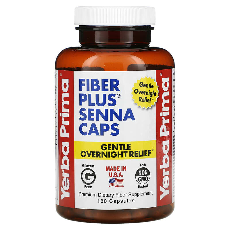 Yerba Prima Fiber Plus Senna Caps 180 Capsules 8 Thực phẩm chức năng Yerba Prima Fiber Plus Senna Caps 180 Capsules 046352002163