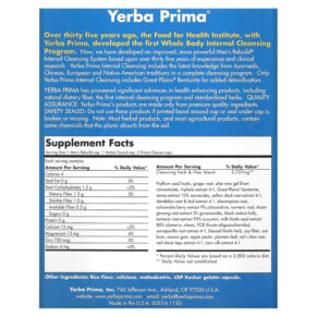 Thực phẩm bổ sung Yerba Prima Men's Rebuild Internal Cleansing 3 Part Program 3 Bottles 046352001159
