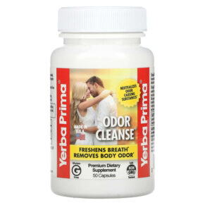 Thực phẩm chức năng Yerba Prima Odor Cleanse 50 Capsules 046352004525