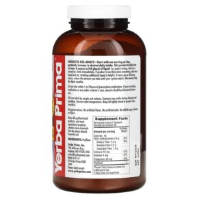 Thực phẩm bổ sung Yerba Prima Psyllium Husks Powder 12 oz (340 g) 046352001043