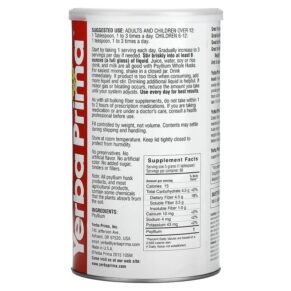 Thực phẩm bổ sung Yerba Prima Psyllium Whole Husks Colon Cleanser 12 oz (340 g) 046352001050