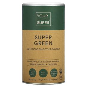 Thực phẩm chức năng Your Super Super Green Superfood Smoothie Powder 5.3 oz (150 g) 8720256194187
