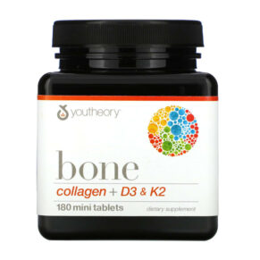Thực phẩm chức năng Youtheory Bone Collagen + D3 & K2 180 Mini Tablets 850502007829