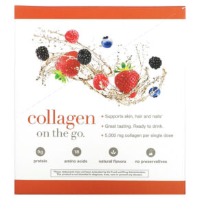 Thực phẩm bổ sung Youtheory Liquid Collagen Natural Berry 12 Liquid Tubes 1 fl oz (30 ml) Each 850502007539