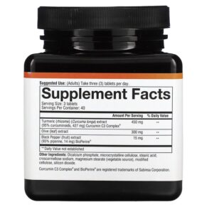 Thực phẩm bổ sung Youtheory Turmeric 120 Tablets 853244003371