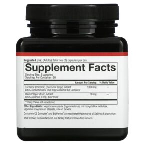 Youtheory Turmeric Extra Strength Formula 500 mg 60 Vegetarian Capsules 3 Thực phẩm bổ sung Youtheory Turmeric Extra Strength Formula 500 mg 60 Vegetarian Capsules 850502007140