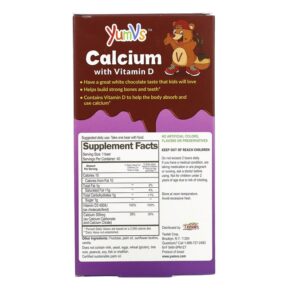 Thực phẩm bổ sung Yum-Vs Calcium with Vitamin D White Chocolate 40 Bears 899105001179