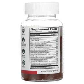 Thực phẩm bổ sung Yum-Vs Diabetic Multivitamin Sugar Free Raspberry 60 Gummies 810048611171