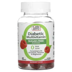 Thực phẩm chức năng Yum-Vs Diabetic Multivitamin Sugar Free Raspberry 60 Gummies 810048611171