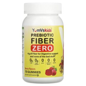 Thực phẩm chức năng Yum-Vs Kids Prebiotic Fiber Zero Berry 70 Gummies 810048610518