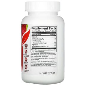 Thực phẩm bổ sung Yum-Vs Magnesium Citrate Raspberry 900 mg 90 Gummies 810048610761