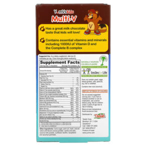 Thực phẩm bổ sung Yum-Vs Multi V with Multi-Mineral Formula Milk Chocolate 60 Bears 899105001551