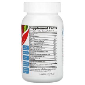 Thực phẩm bổ sung Yum-Vs Multi Vitamin for Teens Raspberry 60 Jellies 899105001889