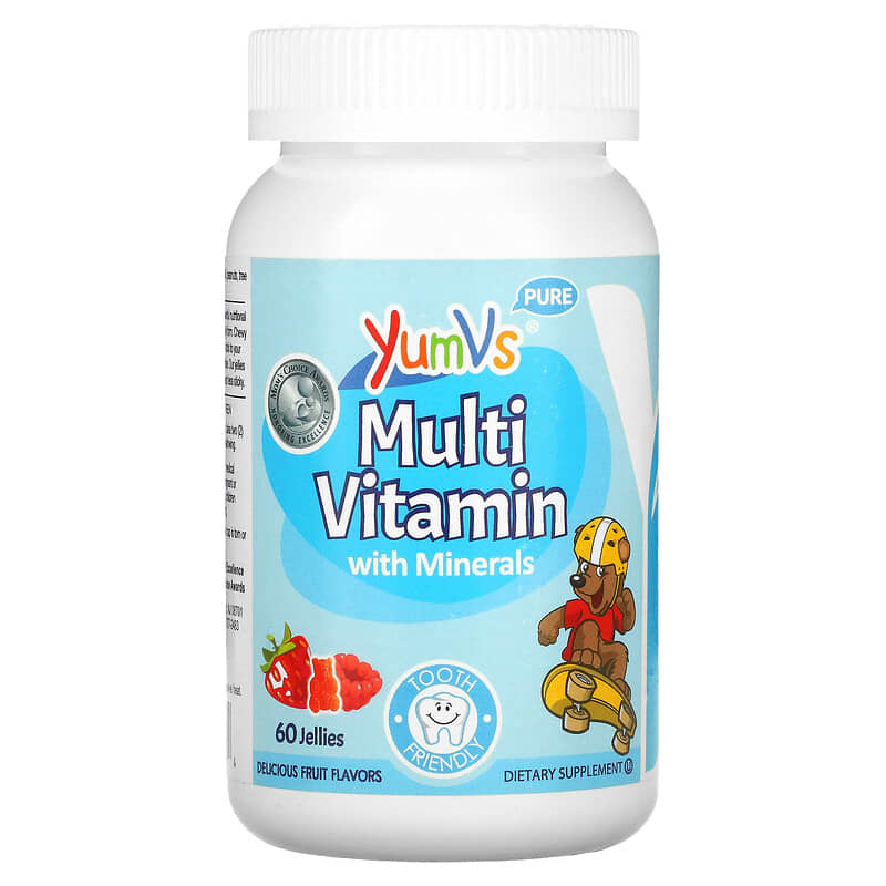 Yum-Vs Multi Vitamin with Minerals Delicious Fruit 60 Jellies 8 Thực phẩm chức năng Yum-Vs Multi Vitamin with Minerals Delicious Fruit 60 Jellies 899105001094