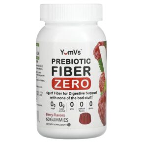 Thực phẩm chức năng Yum-Vs Prebiotic Fiber Zero Berry 2 g 60 Gummies 810048610327