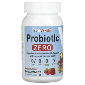 Thực phẩm chức năng Yum-Vs Probiotic Zero Raspberry 60 Gummies 810048610273