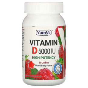 Thực phẩm chức năng Yum-Vs Vitamin D Mixed Berry Flavor 5.000 IU 60 Jellies 856023007478