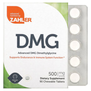 Thực phẩm chức năng Zahler Advanced DMG Dimethylglycine 500 mg 90 Chewable Tablets 848998080938