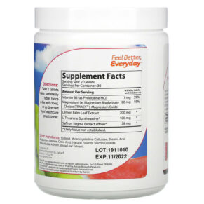 Thực phẩm bổ sung Zahler ChildCalm Children's Relaxation Support Formula Fruit Punch 60 Chewable Tablets 848998082086