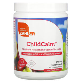 Thực phẩm chức năng Zahler ChildCalm Children's Relaxation Support Formula Fruit Punch 60 Chewable Tablets 848998082086