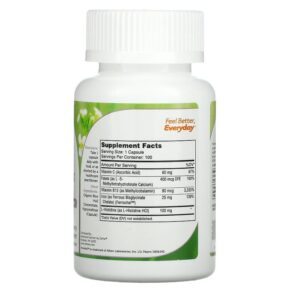 Thực phẩm bổ sung Zahler Iron Complex 100 Capsules 848998080785