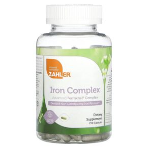 Thực phẩm chức năng Zahler Iron Complex 250 Capsules 848998082659