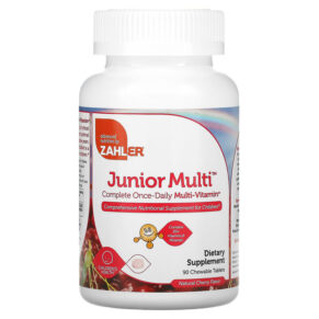 Thực phẩm chức năng Zahler Junior Multi Complete Once-Daily Multi-Vitamin Natural Cherry 90 Chewable Tablets 848998080471
