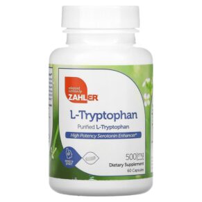 Thực phẩm chức năng Zahler L-Tryptophan Purified L-Tryptophan 500 mg 60 Capsules 848998081249