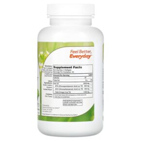 Thực phẩm bổ sung Zahler Omega 3 Platinum Advanced Omega 3 Fish Oil 1.000 mg 90 Softgels 848998080594