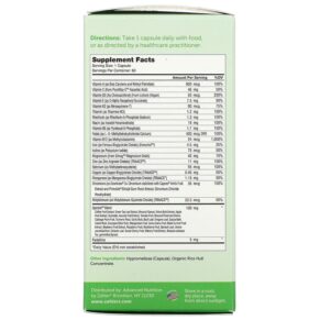 Thực phẩm bổ sung Zahler One Daily Daily Multivitamin with 20 Vitamins & Minerals + Spectra Blend 60 Capsules 848998082314
