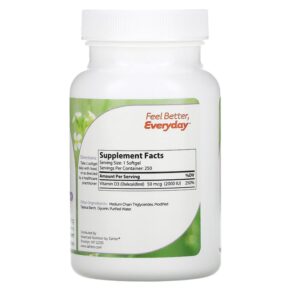 Thực phẩm bổ sung Zahler Vitamin D3 Advanced D3 Formula 50 mcg (2.000 IU) 250 Softgels 848998000417