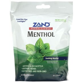 Thực phẩm chức năng Zand Herbalozenge Menthol Soothing Menthol 80 Lozenges 041954597451