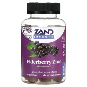 Thực phẩm chức năng Zand Immunity Elderberry Zinc With Vitamin C 60 Gummies 041954667437