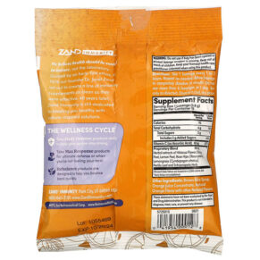 Thực phẩm bổ sung Zand Immunity Orange C Zesty Orange 15 Lozenges 041954000128