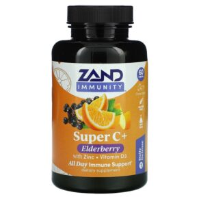 Thực phẩm chức năng Zand Immunity Super C+ Elderberry with Zinc/Vitamin D3 60 Tablets 041954358182