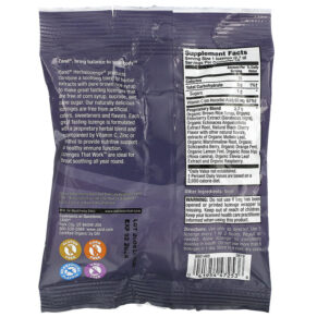 Thực phẩm bổ sung Zand Naturals Organic Elderberry C Berry Soother 18 Throat Lozenges 041954472536