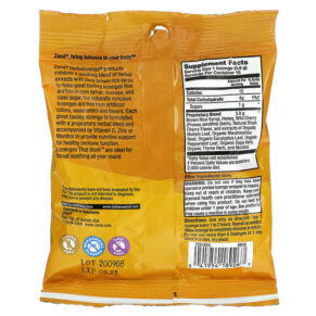Thực phẩm bổ sung Zand Naturals Wild Cherry Cherry Honey Soother 15 Throat Lozenges 041954189267