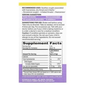 Thực phẩm bổ sung Zarbee's Baby Cough Syrup + Immune 12-24 Months Natural Cherry 2 fl oz (59 ml) 897233709028
