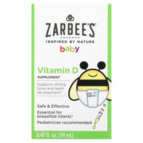 Thực phẩm chức năng Zarbee's Baby Vitamin D 0.47 fl oz (14 ml) 858438005315