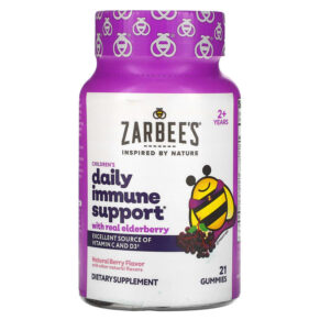 Thực phẩm chức năng Zarbee's Children's Daily Immune Support 2+ Years Natural Berry 21 Gummies 898115002732