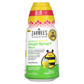 Thực phẩm chức năng Zarbee's Children's Daytime Cough Syrup + Mucus 2-6 Years Natural Mixed Berry 4 fl oz (118 ml) 300450664075